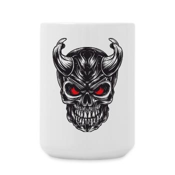 Schädel - Große Tasse 440 ml - Weiß - Vorne