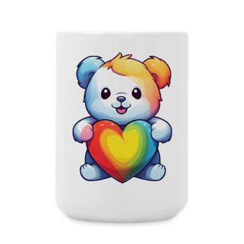 Love is a Bear Necessity - Large Mug 440 ml - white - Front