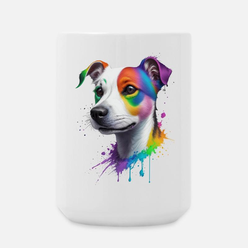 Jack Russel Terrier - Große Tasse 440 ml - Weiß