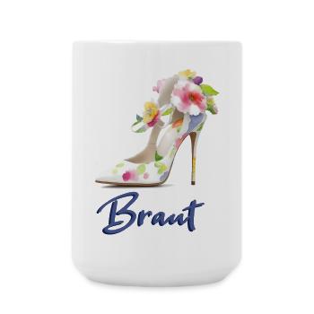 Braut - Große Tasse 440 ml - Weiß - Vorne