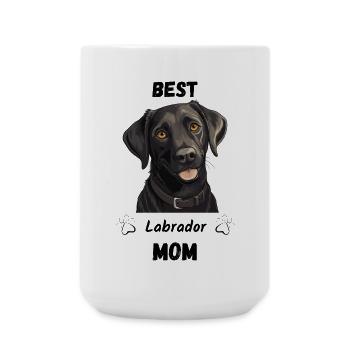 Best Labrador Mom - Große Tasse 440 ml - Weiß - Vorne