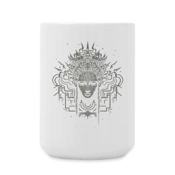 Tête hypnotique - Grande tasse 440 ml - blanc - Devant