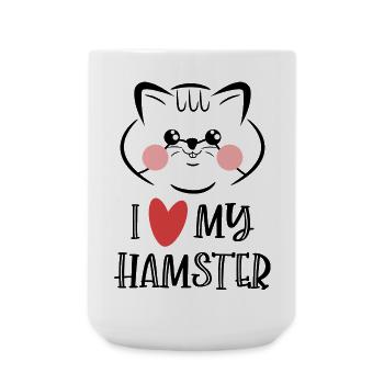 Favorite Animal Heart Pets Statement Cuddly Toy - Large Mug 440 ml - white - Front