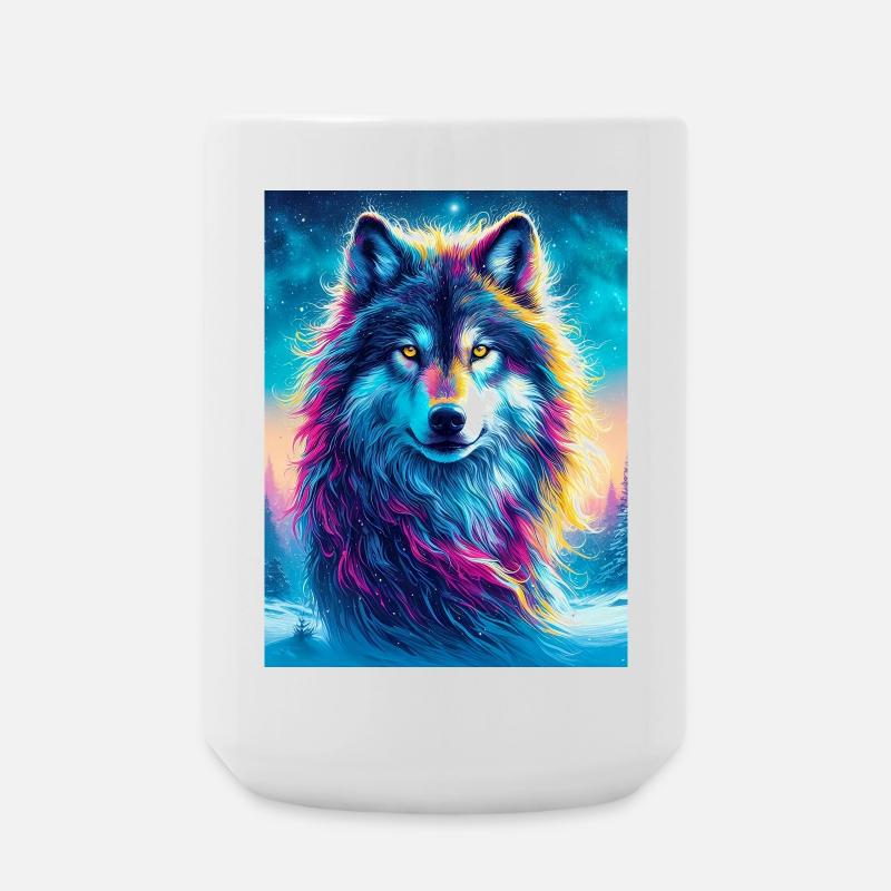 Wolf - Large Mug 440 ml - white