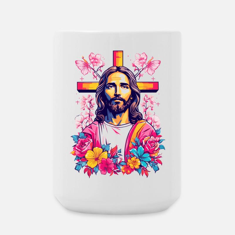 Jesus Christus - Große Tasse 440 ml - Weiß