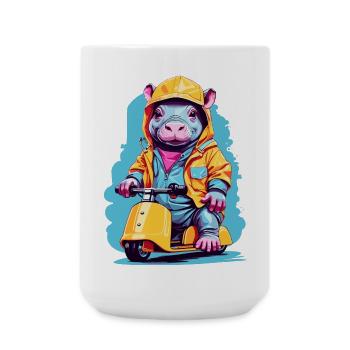 Sweet Hippopotamus - Large Mug 440 ml - white - Front