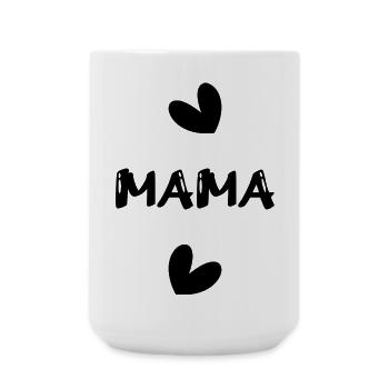 WEIHNACHTEN. JAHR. JAHRESTAG. RUHESTAND. PAPA. MAMAM. - Große Tasse 440 ml - Weiß - Vorne