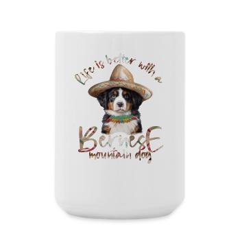 Bernese mountain dog - Large Mug 440 ml - white - Front