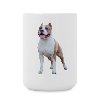 Terrier américain du Staffordshire - Grande tasse 440 ml - blanc - Devant