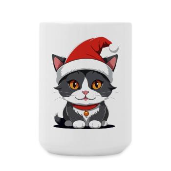 Cat Christmas - Large Mug 440 ml - white - Front