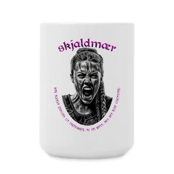 Shieldmaiden - Guerrier viking nordique SW - Grande tasse 440 ml - blanc - Devant