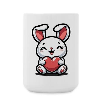 Cadeau de Saint-Valentin pour elle et lui - Grande tasse 440 ml - blanc - Devant