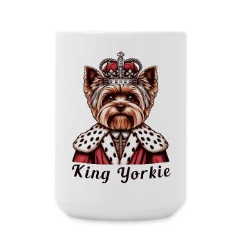 Yorkshire Terrier King - Large Mug 440 ml - white - Front