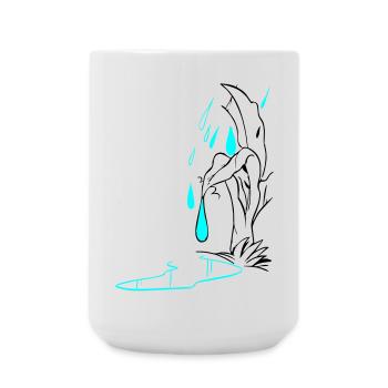 Illustration de la chute - Grande tasse 440 ml - blanc - Devant