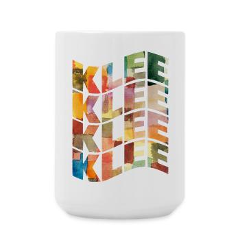 Paul Klee text wave effect t-shirt - Large Mug 440 ml - white - Front