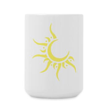 Sonne & Mond - Große Tasse 440 ml - Weiß - Vorne