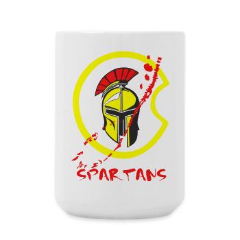 Helm Sparta und Blut 2 - Große Tasse 440 ml - Weiß - Vorne