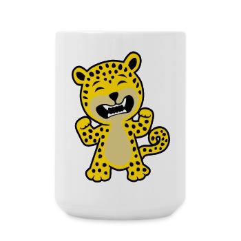 Léopard Grrrr - Grande tasse 440 ml - blanc - Devant