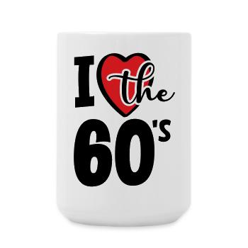 J’adore les années 60. J’adore les années 60. - Grande tasse 440 ml - blanc - Devant