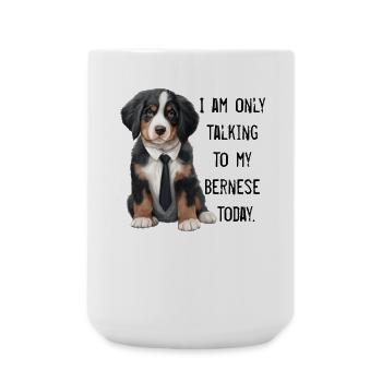 Berner Sennenhund - Große Tasse 440 ml - Weiß - Vorne