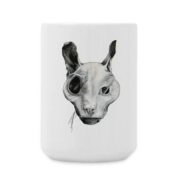 THE GHOST CAT - Large Mug 440 ml - white - Front