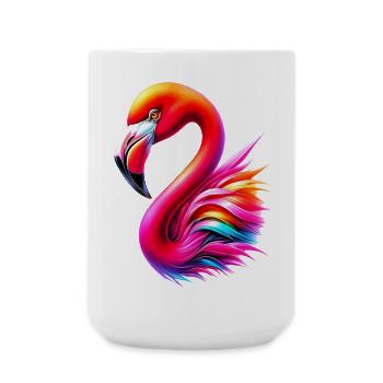 Flamingo - Large Mug 440 ml - white - Front