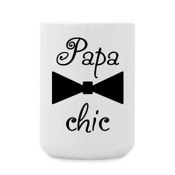 DAD. FATHER'S DAY. HAPPY FATHER'S DAY. HAPPY BIRTHDAY. - Large Mug 440 ml - white - Front