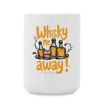 WHISKY ME AWAY! WHISKY - Große Tasse 440 ml - Weiß - Vorne