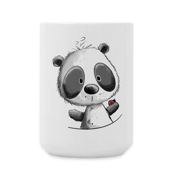 Droll Panda I Panda Bear I Pandas Animal Motif - Large Mug 440 ml - white - Front