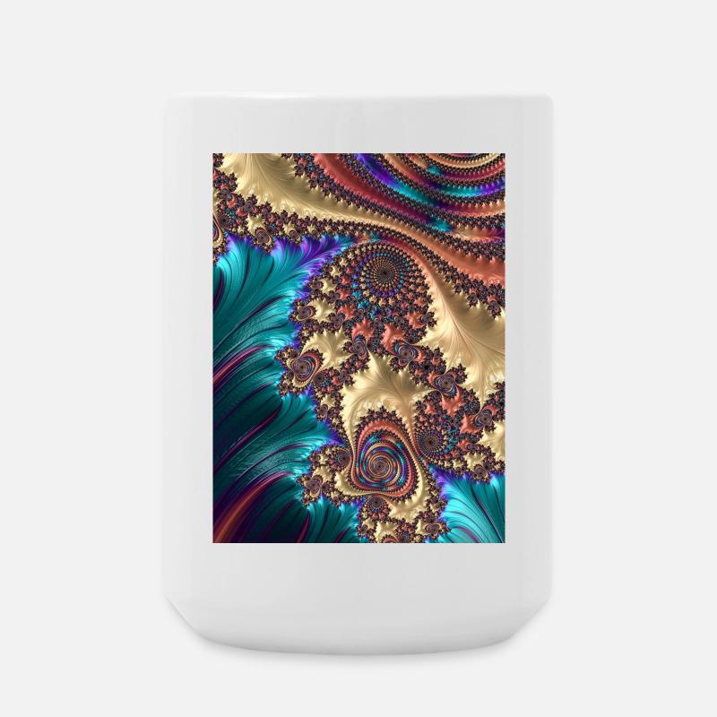 Abstract - Large Mug 440 ml - white