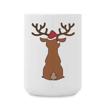 Weihnachten - Große Tasse 440 ml - Weiß - Vorne