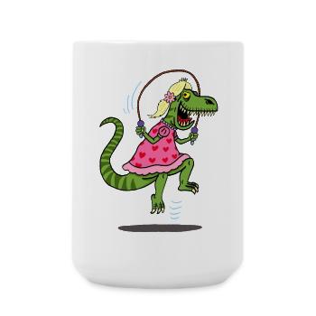 Tyrannosaurus Rex Tarnung für die Jagd - Große Tasse 440 ml - Weiß - Vorne