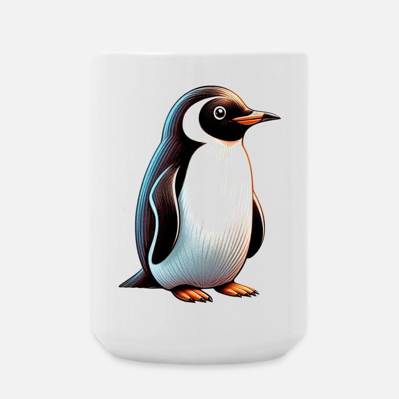 Pinguin - Große Tasse 440 ml - Weiß