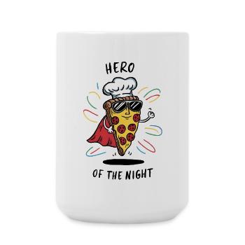 Leftover Pizza Hero - Große Tasse 440 ml - Weiß - Vorne