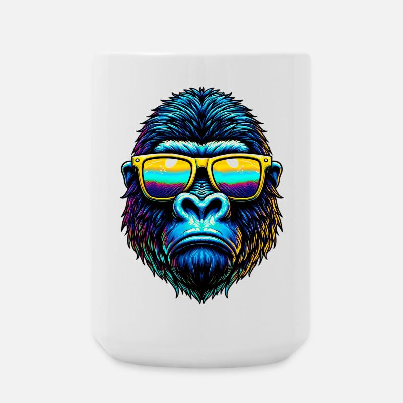 Gorilla - Große Tasse 440 ml - Weiß