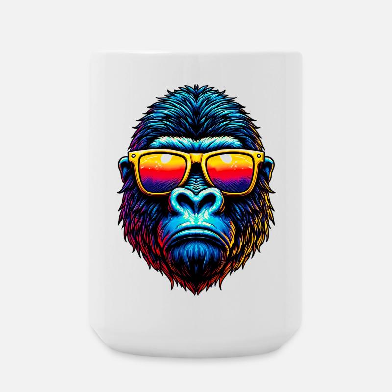 Gorilla - Große Tasse 440 ml - Weiß