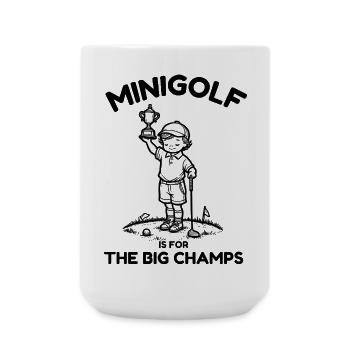 Kinder Minigolf - Große Tasse 440 ml - Weiß - Vorne