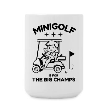 Kinder Minigolf - Große Tasse 440 ml - Weiß - Vorne