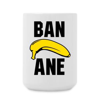 Banane - Große Tasse 440 ml - Weiß - Vorne