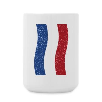 vintage Netherlands flag - Large Mug 440 ml - white - Front