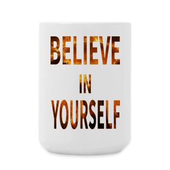 Believe In Yourself - Large Mug 440 ml - white - Front