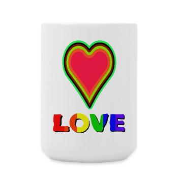 From love comes even more love - Large Mug 440 ml - white - Front