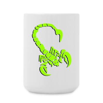skorpion_01_3d - Large Mug 440 ml - white - Front