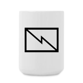 Fernmelder - Taktisches Zeichen  - Große Tasse 440 ml - Weiß - Vorne