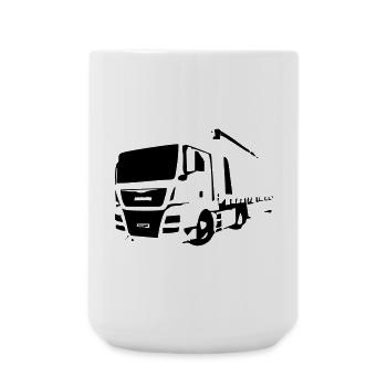 Truck2 - Große Tasse 440 ml - Weiß - Vorne