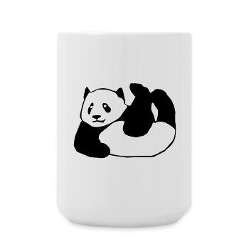 Panda, Bär,Tier, - Große Tasse 440 ml - Weiß - Vorne