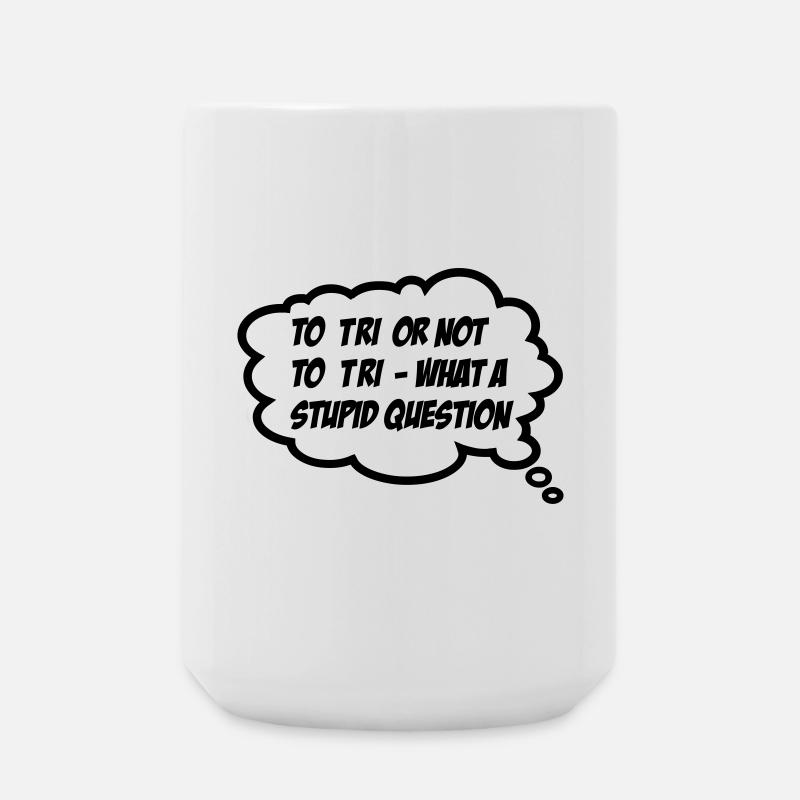 triathlon - Large Mug 440 ml - white