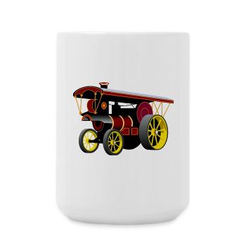 Steam Engine Nostalgia - Large Mug 440 ml - white - Front