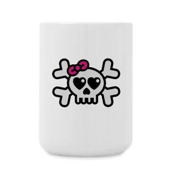 dolly_rodger_3colors - Große Tasse 440 ml - Weiß - Vorne