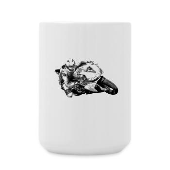 Motorcycle - Large Mug 440 ml - white - Front